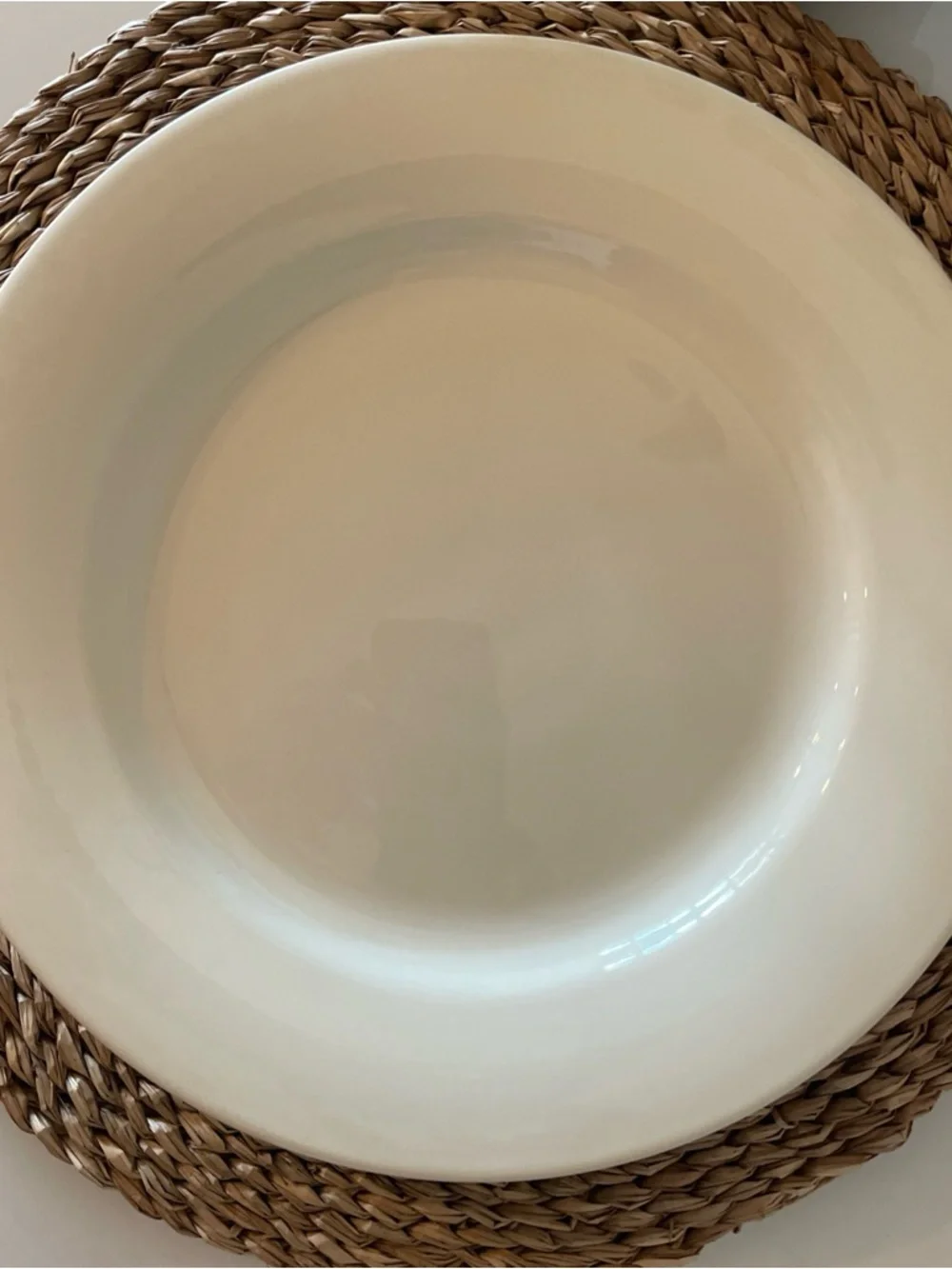Williams Sonoma Belvedere Dinner Plate 11.5” Cream Beige Portugal